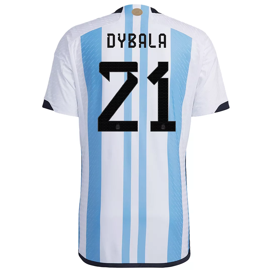 Authentic DYBALA #21 Argentina Football Shirt Home 2022