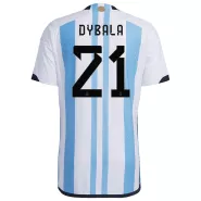Authentic DYBALA #21 Argentina Football Shirt Home 2022 - bestfootballkits
