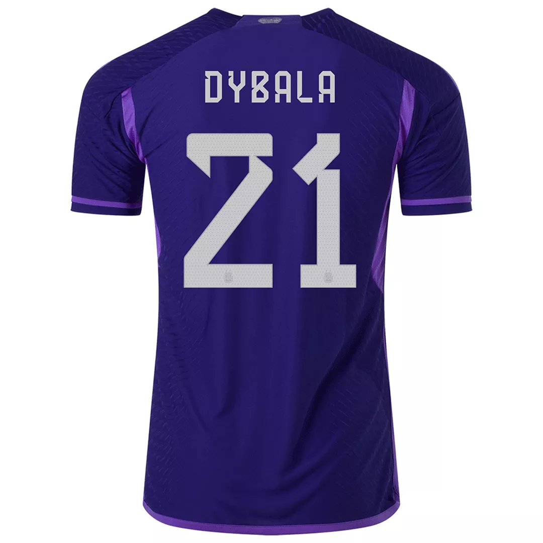 Authentic DYBALA #21 Argentina Football Shirt Away 2022