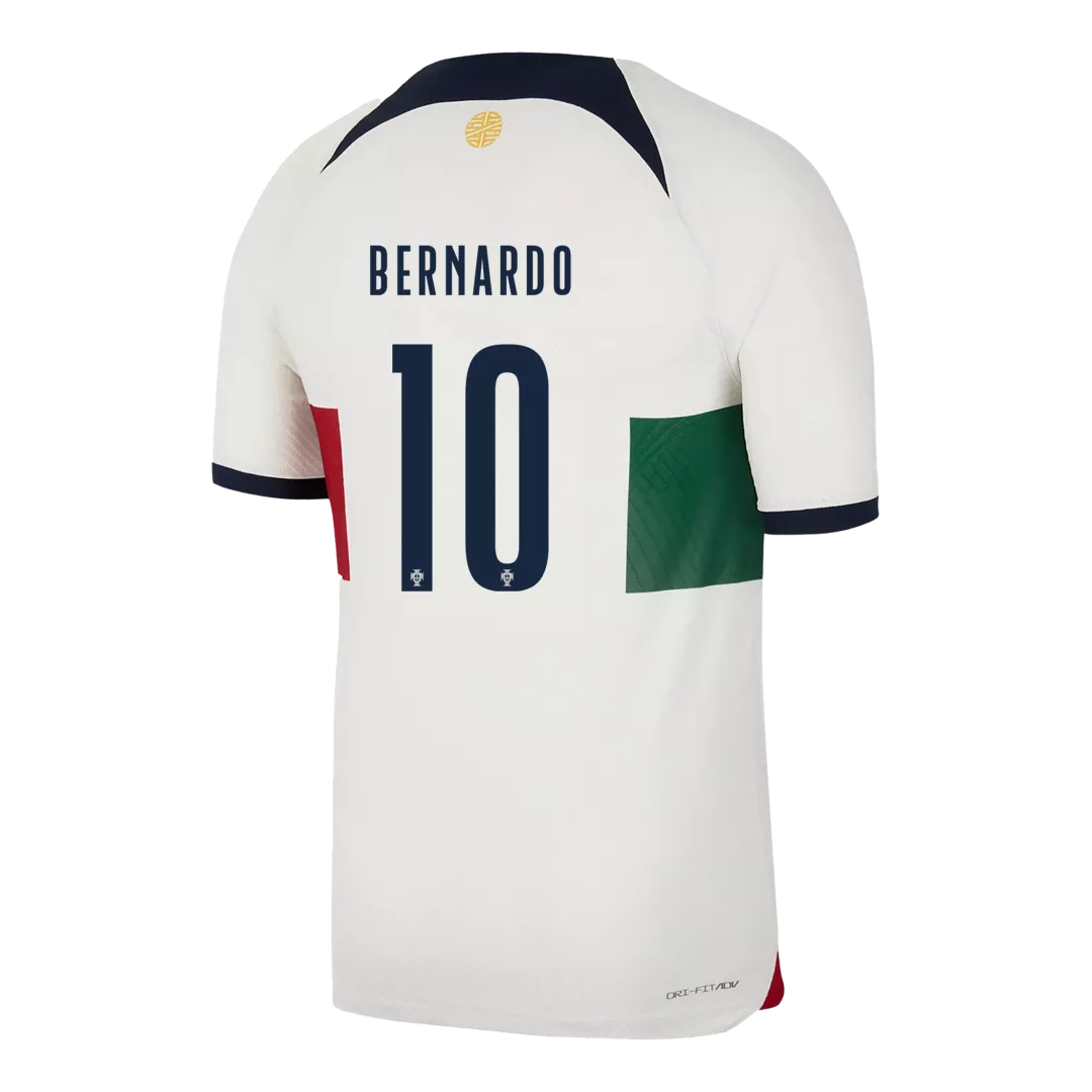 Authentic BERNARDO #10 Portugal Football Shirt Away 2022
