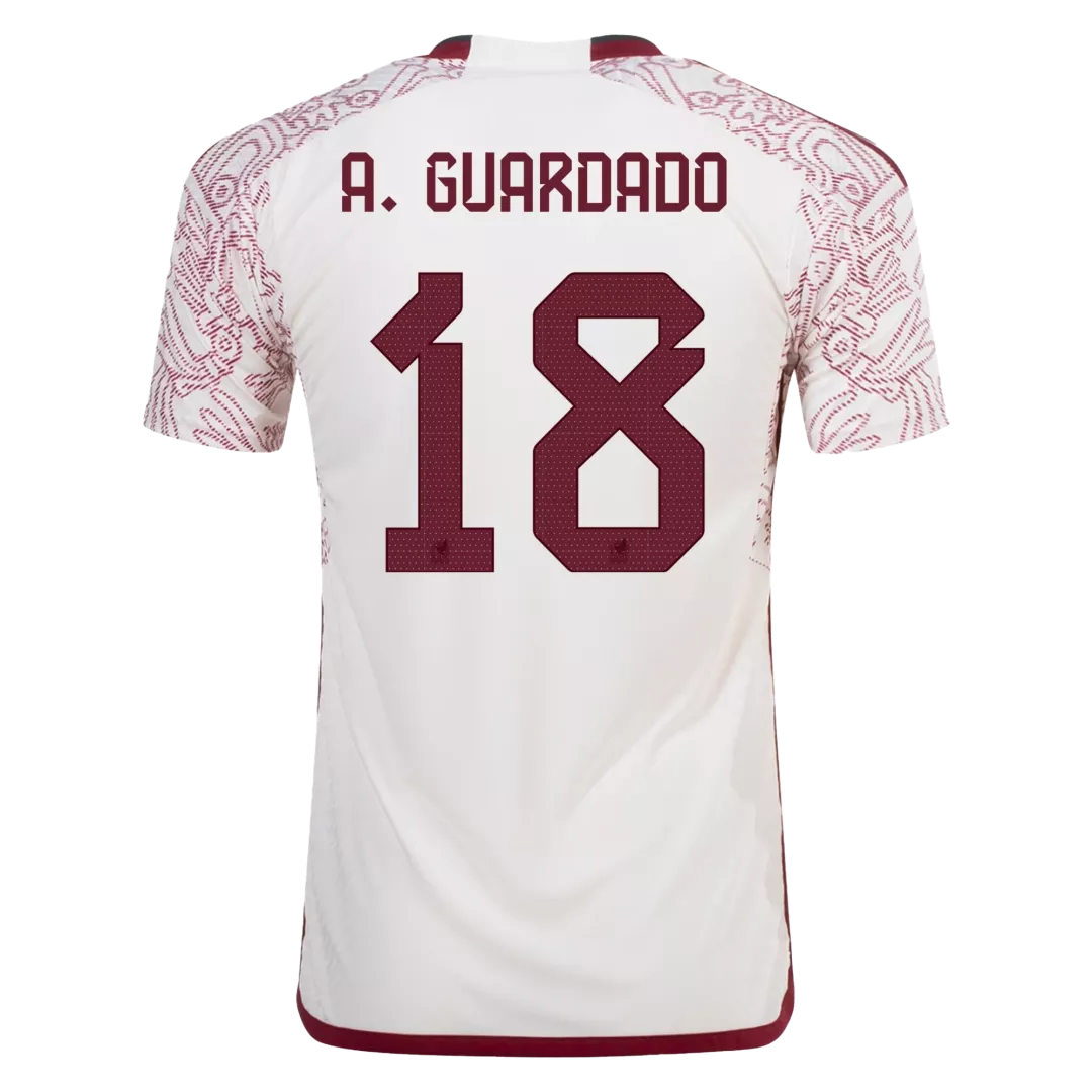 Authentic A.GUARDADO #18 Mexico Football Shirt Away 2022