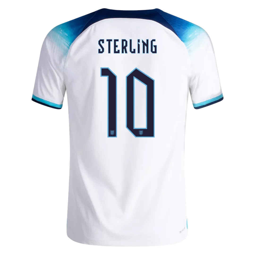 Authentic STERLING #10 England Football Shirt Home 2022