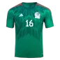 Authentic H.HERRERA #16 Mexico Football Shirt Home 2022 - bestfootballkits