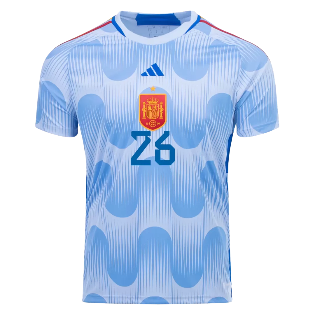 PEDRI #26 Spain Football Shirt Away 2022 - bestfootballkits