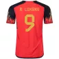 Authentic R.LUKAKU #9 Belgium Football Shirt Home 2022 - bestfootballkits