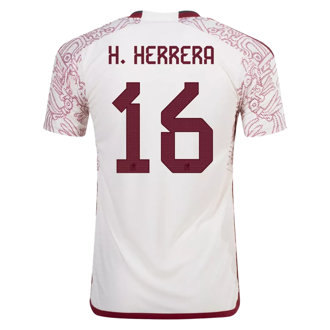 Authentic H.HERRERA #16 Mexico Football Shirt Away 2022