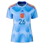 Women's PEDRI #26 Spain Football Shirt Away 2022 - bestfootballkits