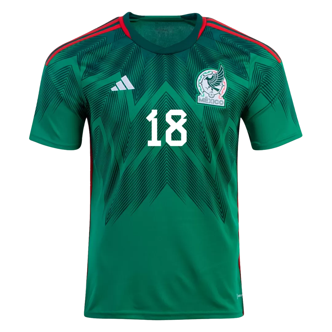 A.GUARDADO #18 Mexico Football Shirt Home 2022 - bestfootballkits