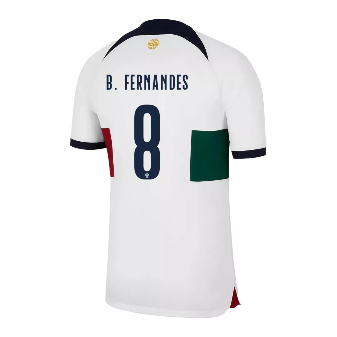 B.FERNANDES #8 Portugal Football Shirt Away 2022