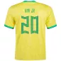VINI JR #20 Brazil Football Shirt Home 2022 - bestfootballkits