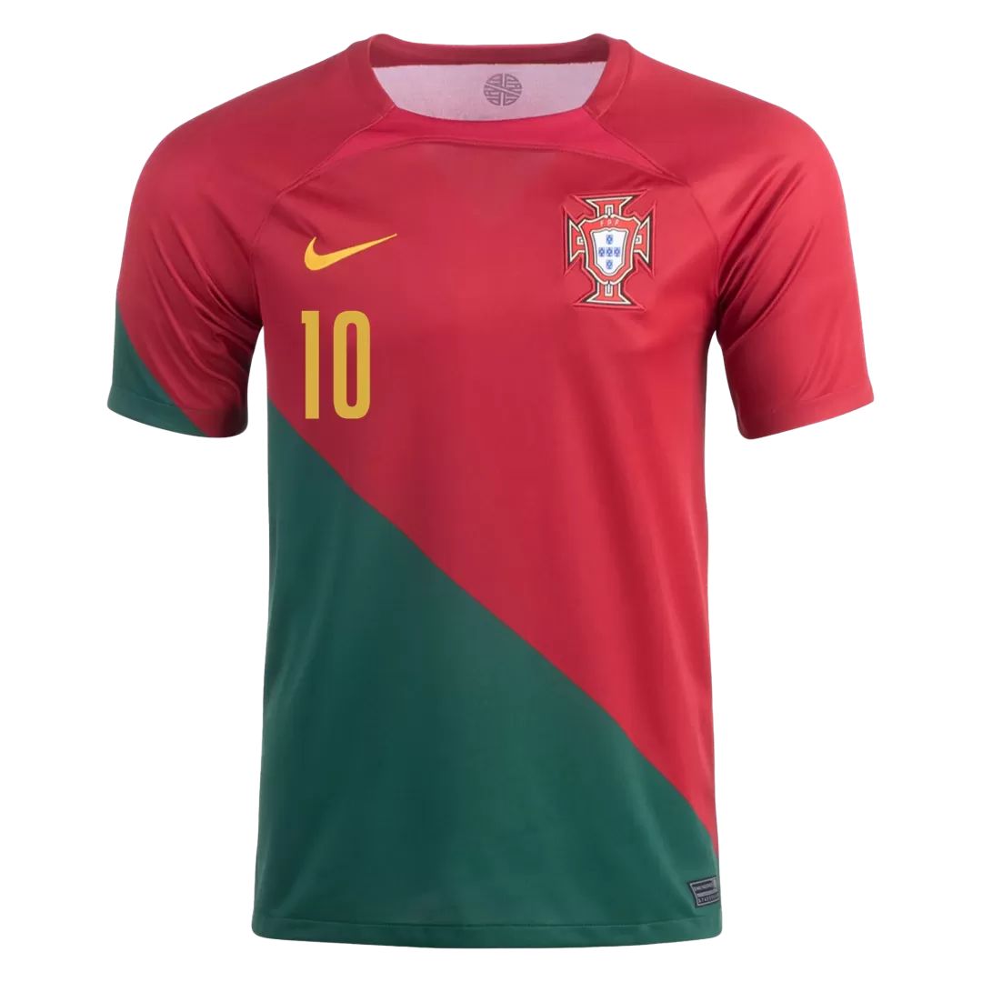 BERNARDO #10 Portugal Football Shirt Home 2022 - bestfootballkits