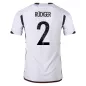 Authentic RÜDIGER #2 Germany Football Shirt Home 2022 - bestfootballkits