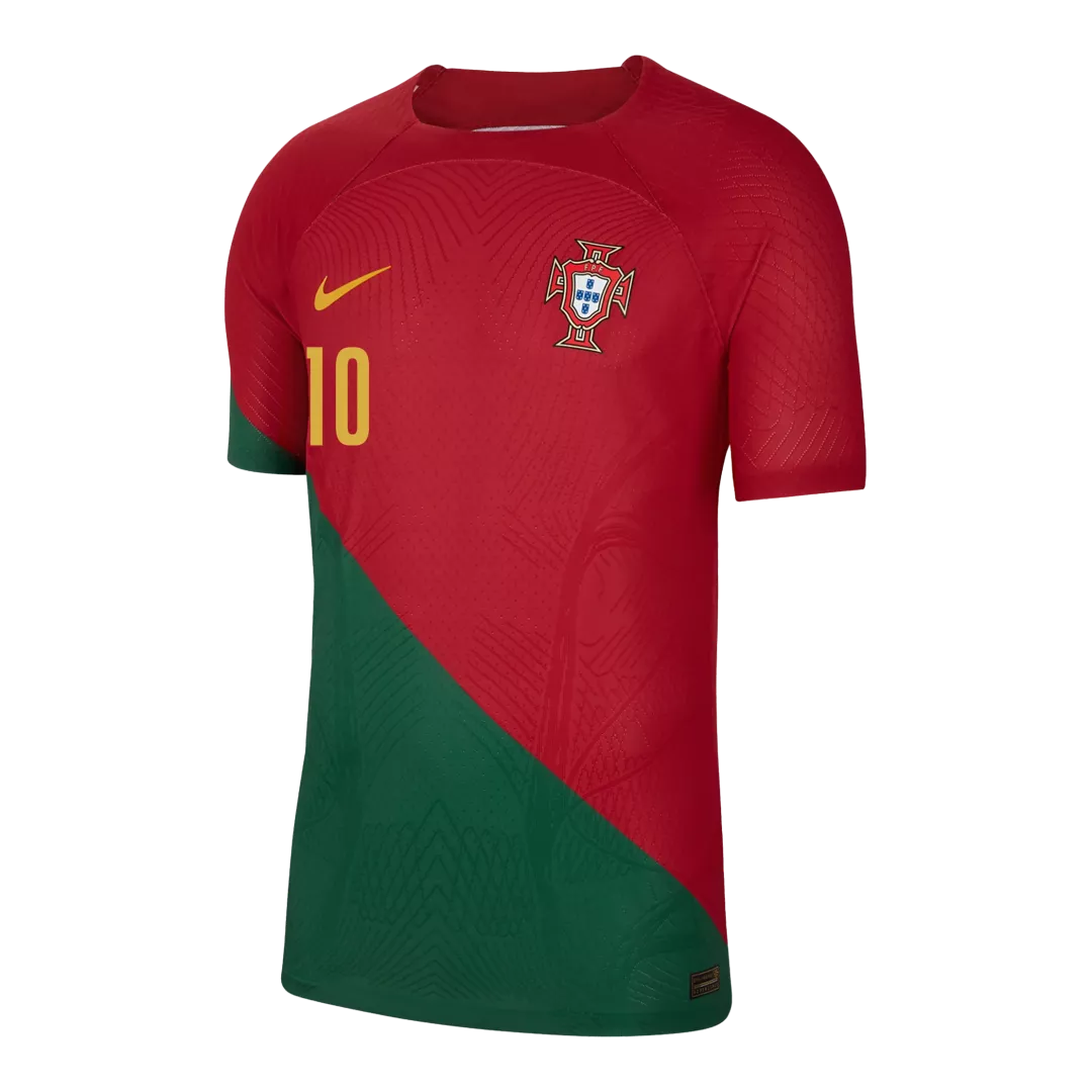 Authentic BERNARDO #10 Portugal Football Shirt Home 2022 - bestfootballkits