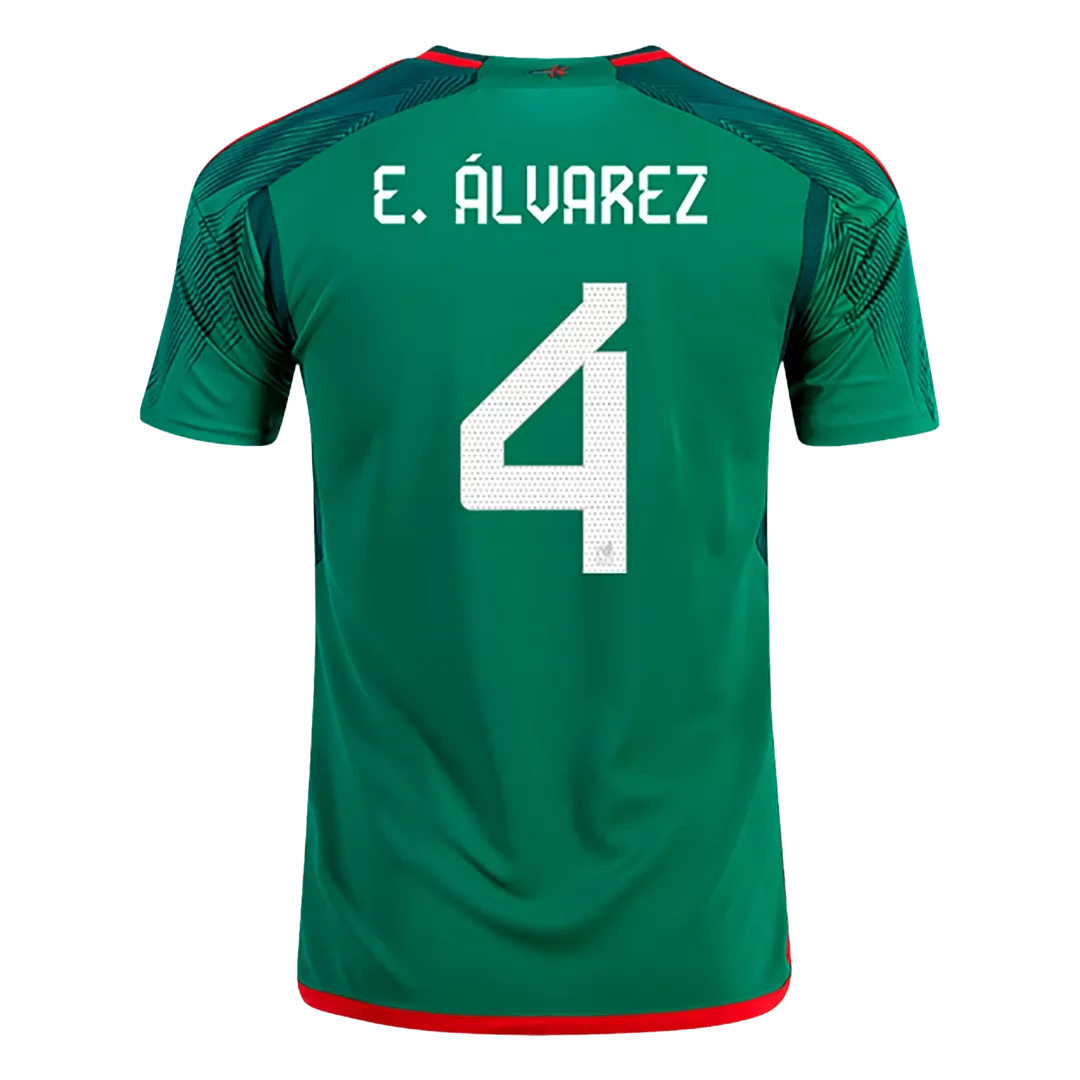 E.ÁLVAREZ #4 Mexico Football Shirt Home 2022