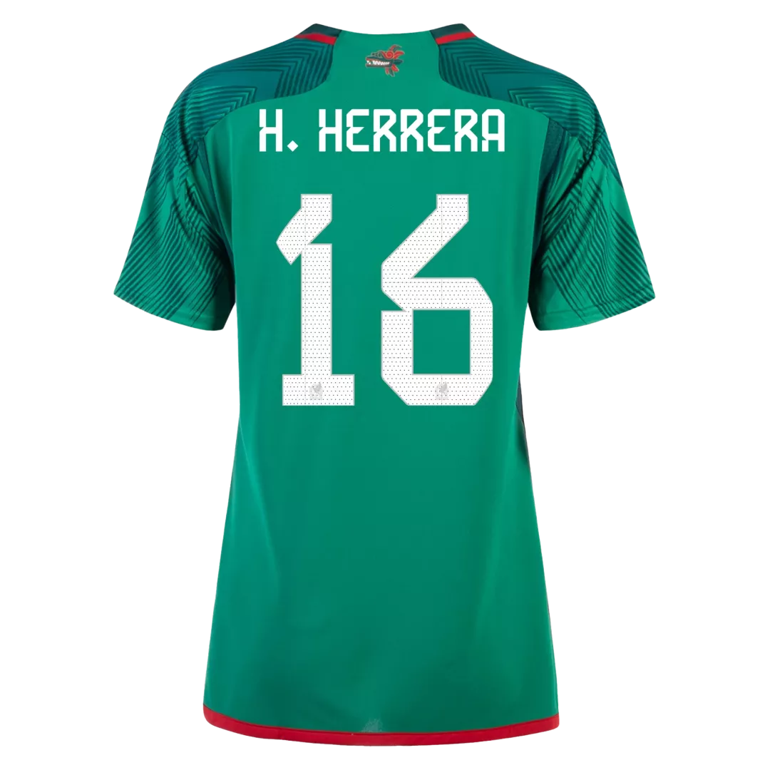 Women's H.HERRERA #16 Mexico Football Shirt Home 2022