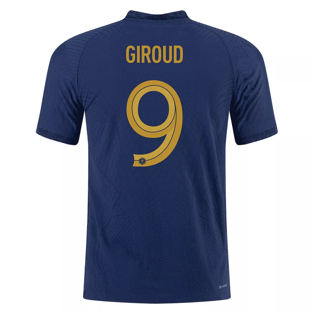 Authentic GIROUD #9 France Football Shirt Home 2022