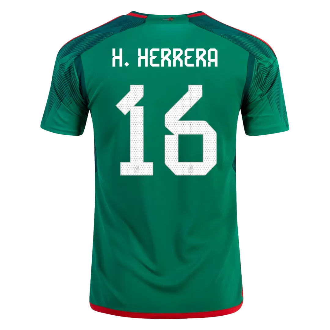 H.HERRERA #16 Mexico Football Shirt Home 2022