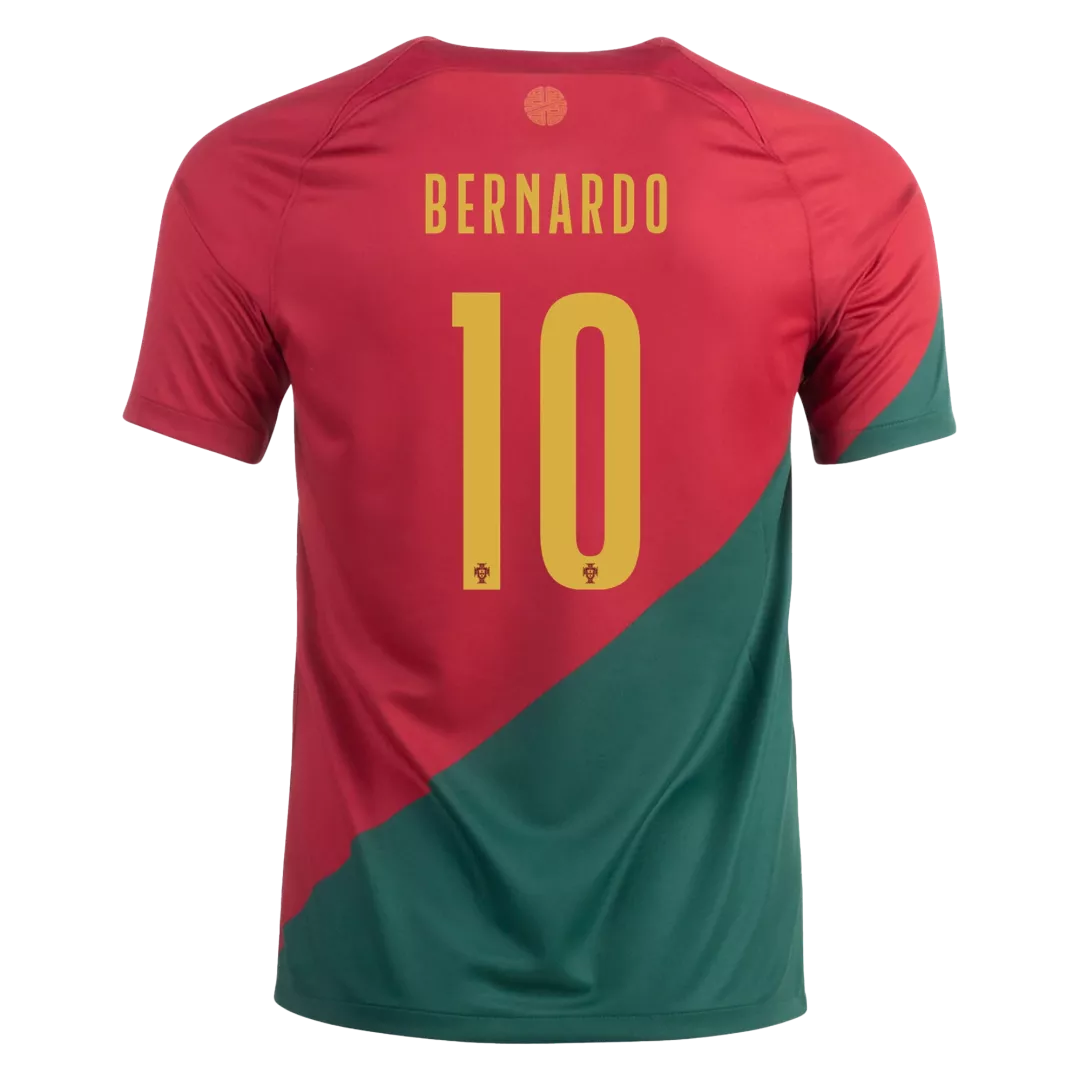 BERNARDO #10 Portugal Football Shirt Home 2022