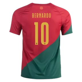 BERNARDO #10 Portugal Football Shirt Home 2022 - bestfootballkits