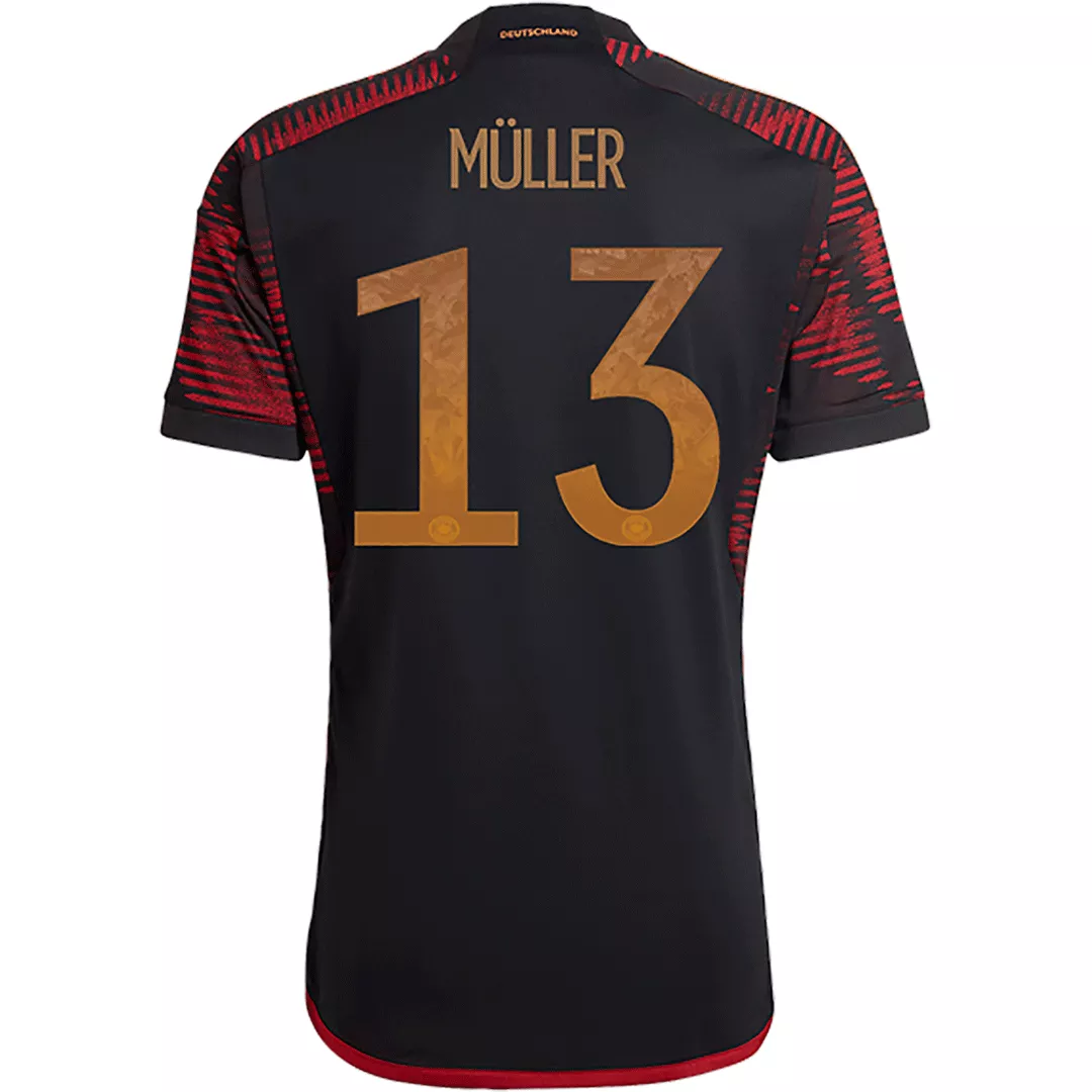 MÜLLER #13 Germany Football Shirt Away 2022