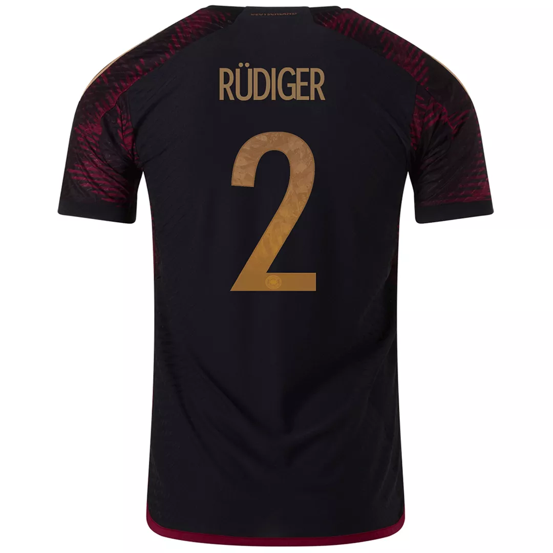 Authentic RÜDIGER #2 Germany Football Shirt Away 2022