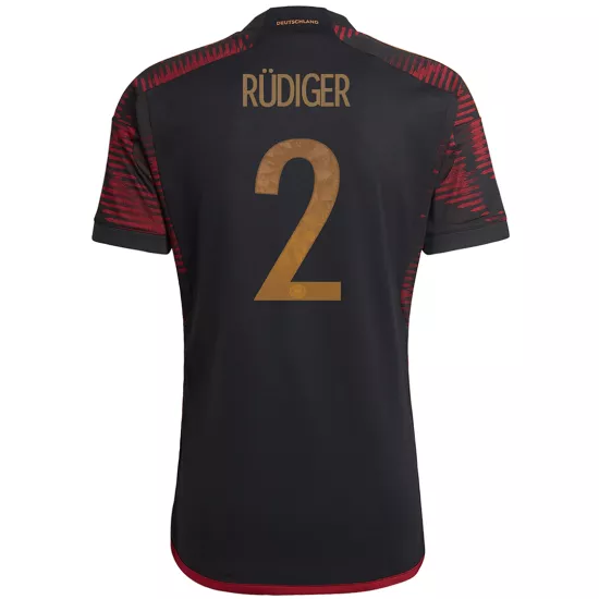 RÜDIGER #2 Germany Football Shirt Away 2022 - bestfootballkits