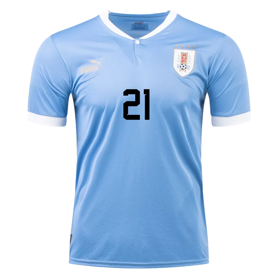 E.CAVANI #21 Uruguay Football Shirt Home 2022 - bestfootballkits