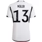 MÜLLER #13 Germany Football Shirt Home 2022 - bestfootballkits
