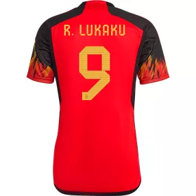 R.LUKAKU #9 Belgium Football Shirt Home 2022 - bestfootballkits