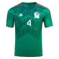 Authentic E.ÁLVAREZ #4 Mexico Football Shirt Home 2022 - bestfootballkits