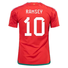 RAMSEY #10 Wales Football Shirt Home 2022 - bestfootballkits
