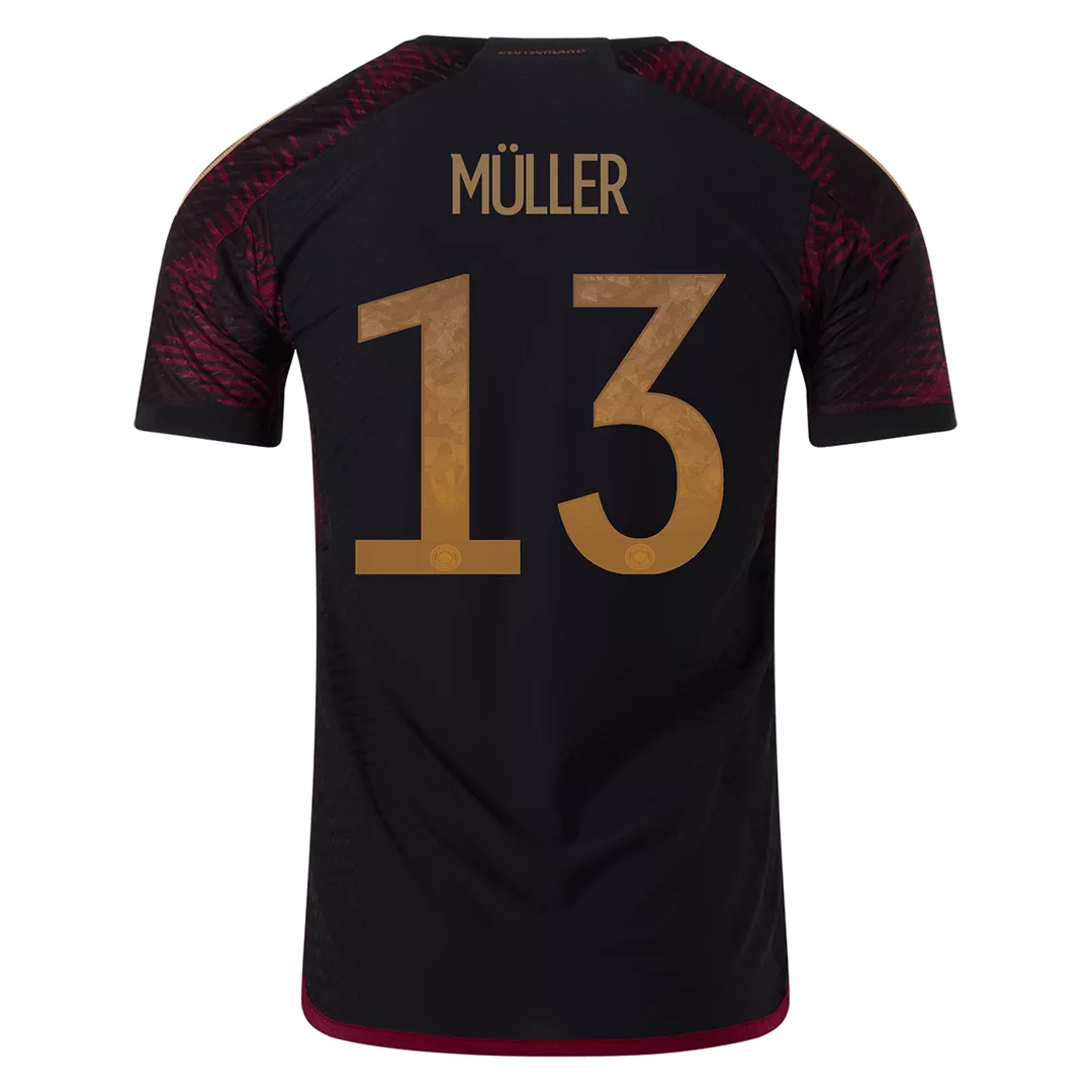 Authentic MÜLLER #13 Germany Football Shirt Away 2022