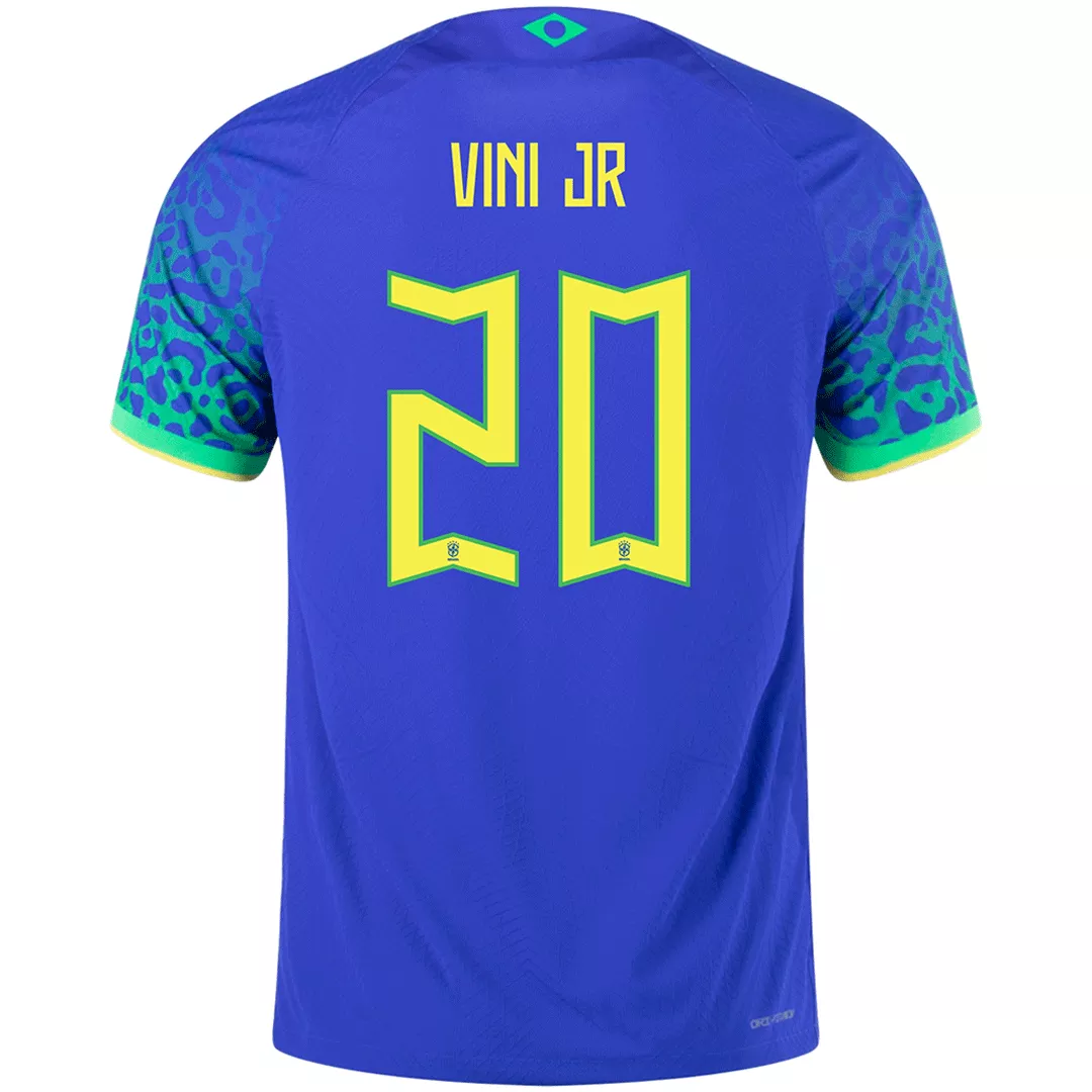 Authentic VINI JR #20 Brazil Football Shirt Away 2022