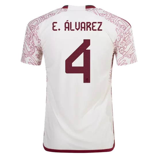 Authentic E.ÁLVAREZ #4 Mexico Football Shirt Away 2022 - bestfootballkits