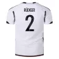 RÜDIGER #2 Germany Football Shirt Home 2022 - bestfootballkits