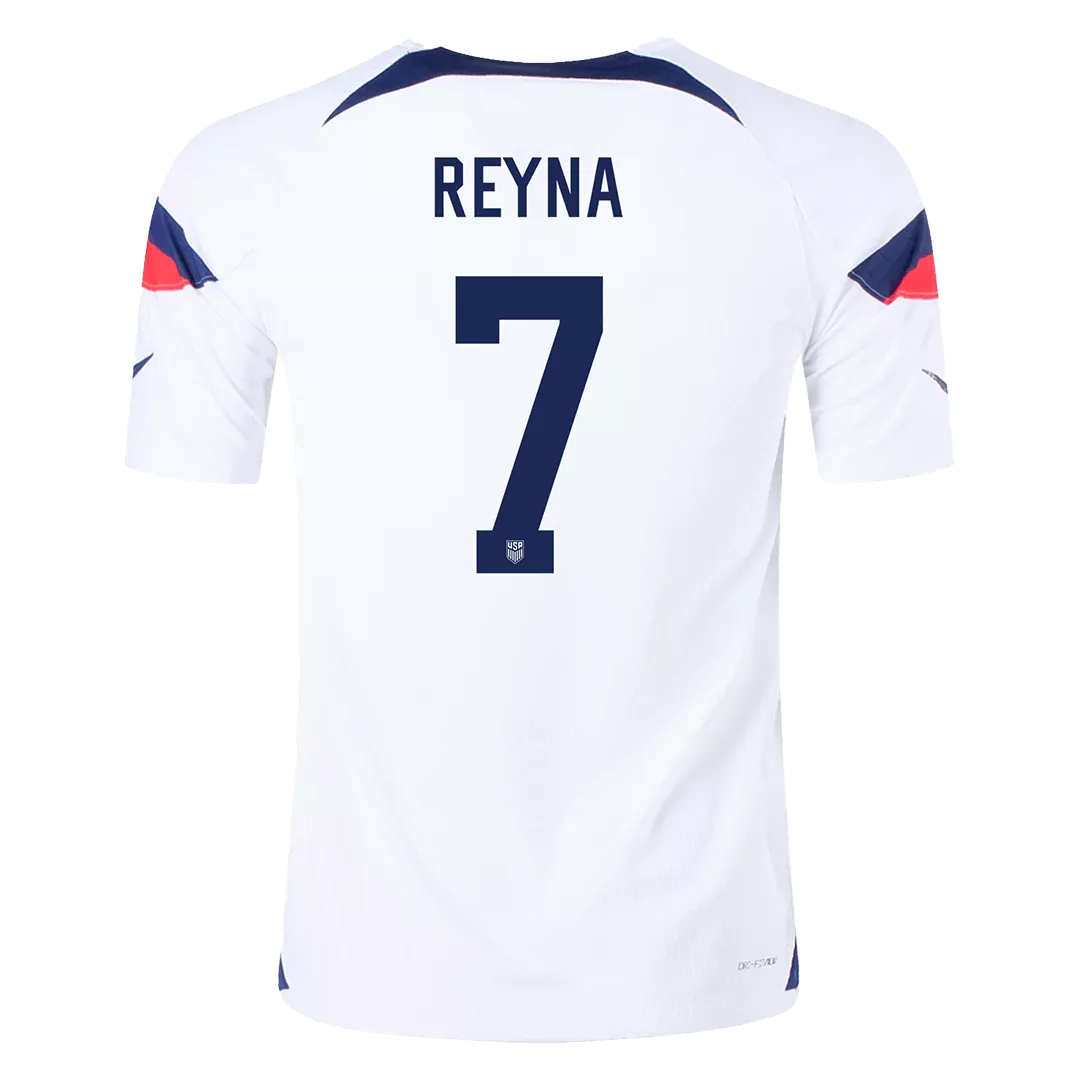 Authentic REYNA #7 USA Football Shirt Home 2022