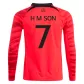 H M SON #7 South Korea Long Sleeve Football Shirt Home 2022 - bestfootballkits
