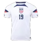DUNN #19 USA Football Shirt Home 2022 - bestfootballkits