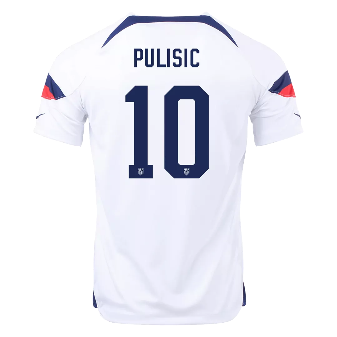 PULISIC #10 USA Football Shirt Home 2022