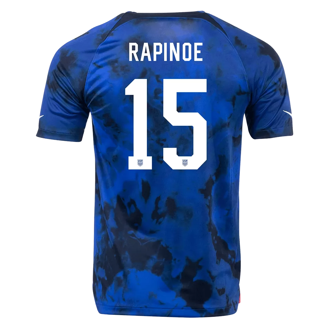 RAPINOE #15 USA Football Shirt Away 2022