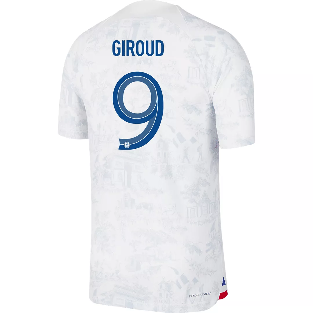 Authentic GIROUD #9 France Football Shirt Away 2022