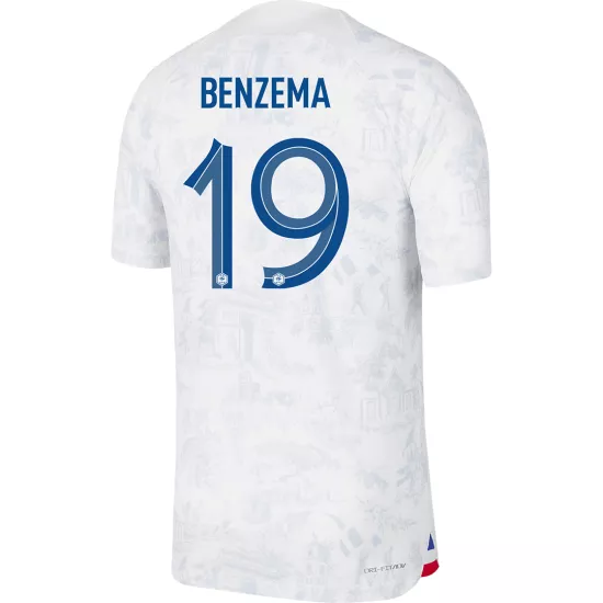 Authentic BENZEMA #19 France Football Shirt Away 2022 - bestfootballkits