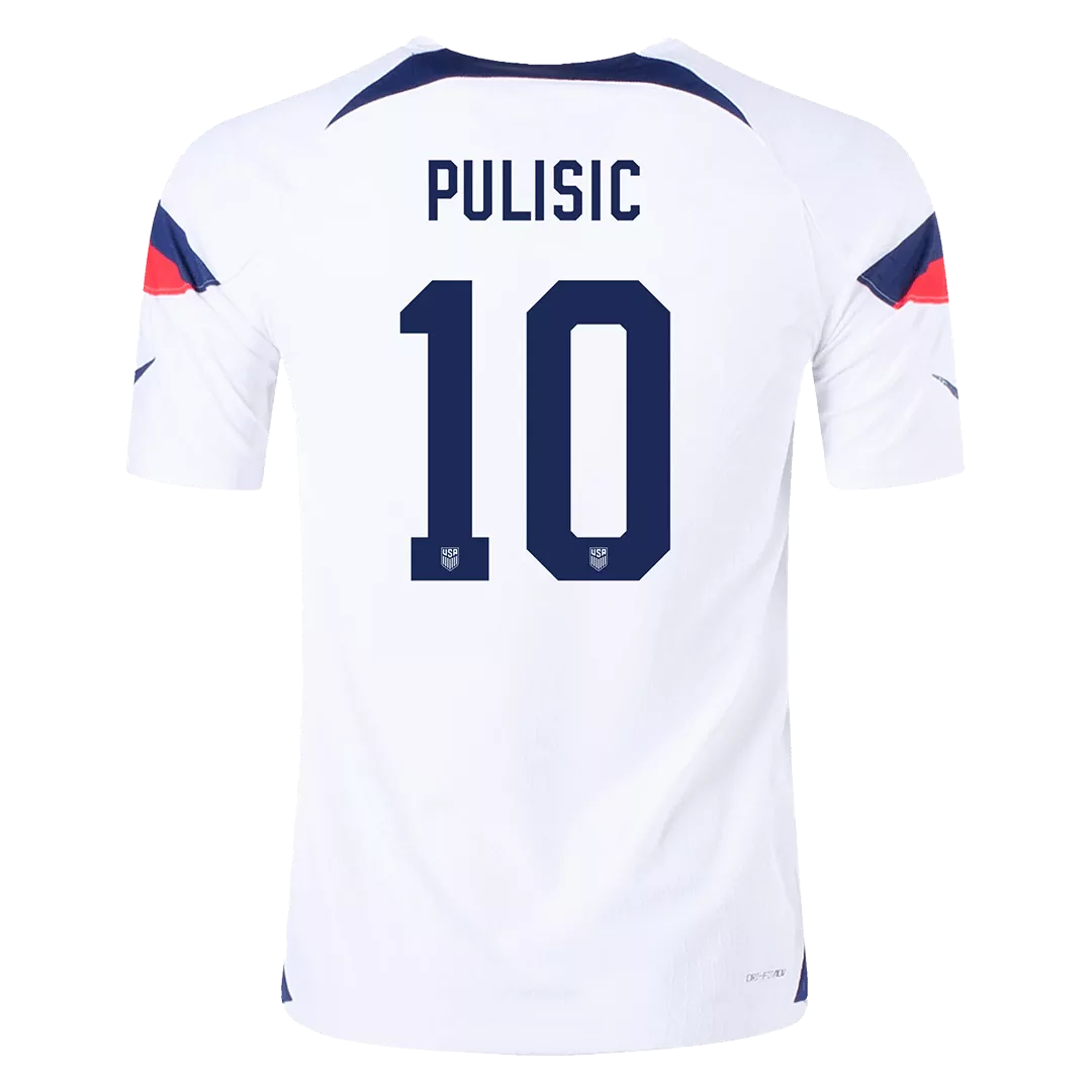 Authentic PULISIC #10 USA Football Shirt Home 2022 - bestfootballkits