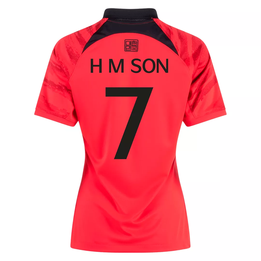 Women's H M SON #7 South Korea Football Shirt Home 2022