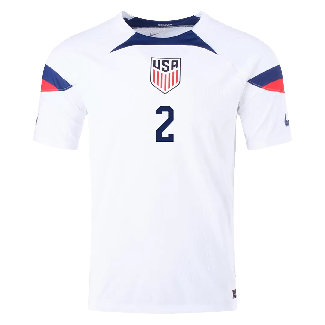 Authentic DEST #2 USA Football Shirt Home 2022 - bestfootballkits