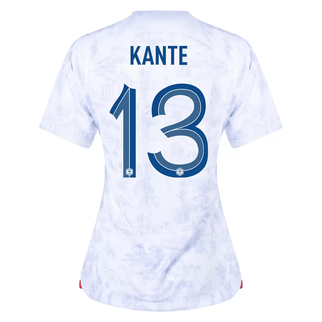 Women's KANTE #13 France Football Shirt Away 2022 - bestfootballkits