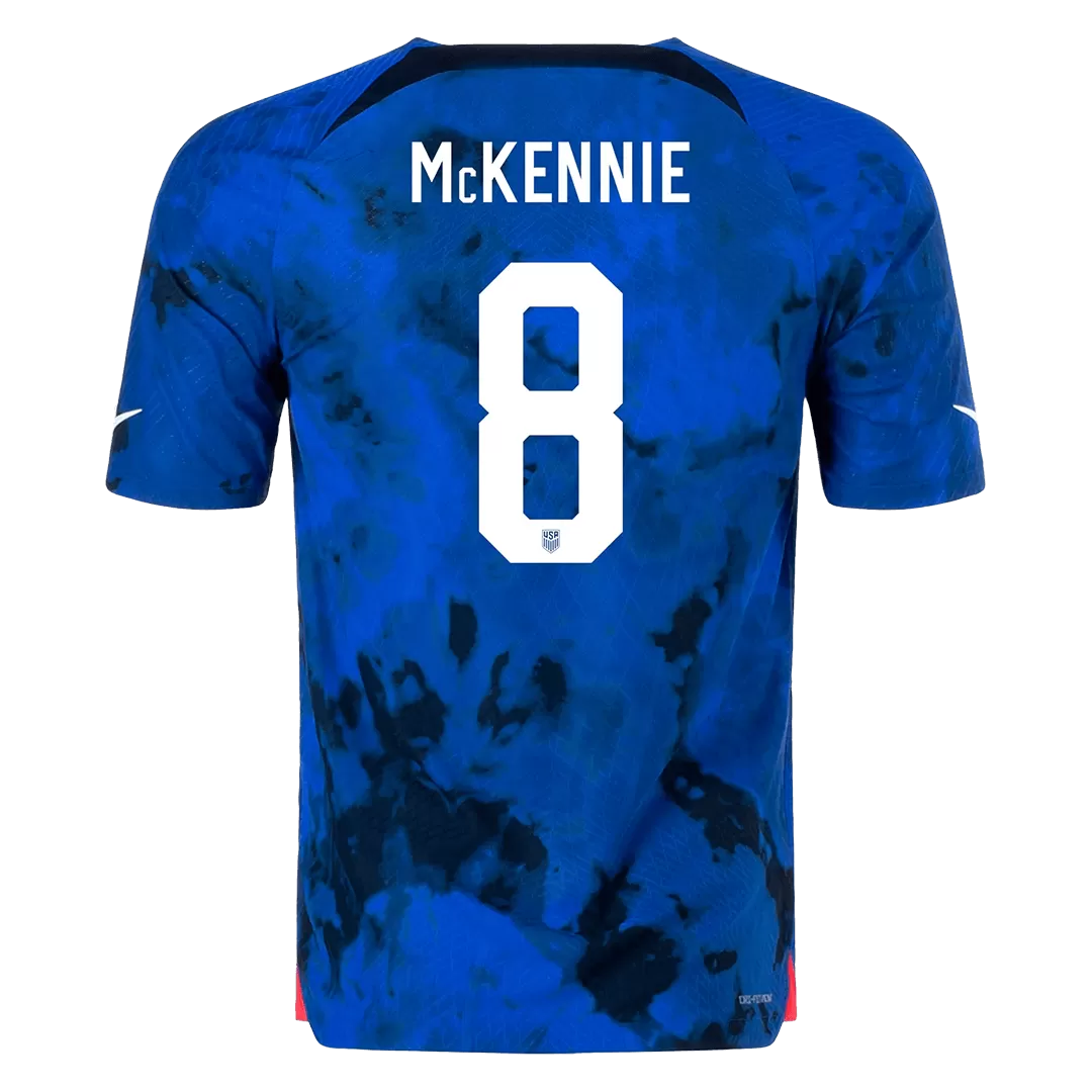 Authentic McKENNIE #8 USA Football Shirt Away 2022