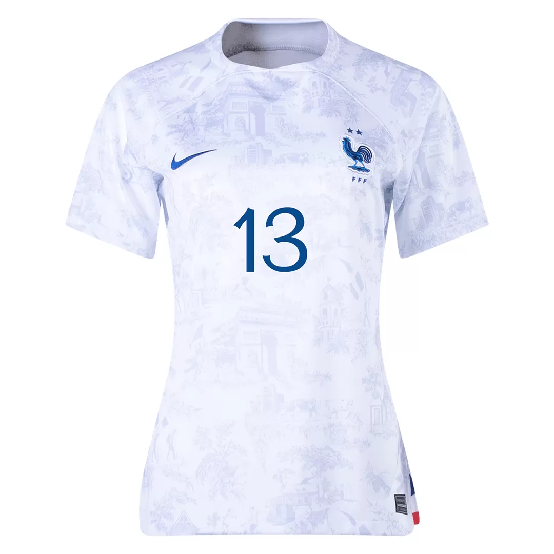 Women's KANTE #13 France Football Shirt Away 2022 - bestfootballkits