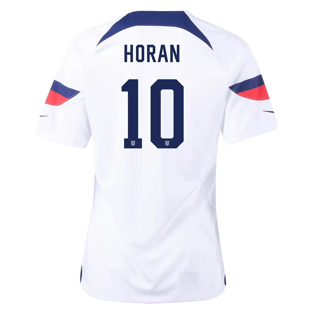 Women's HORAN #10 USA Football Shirt Home 2022