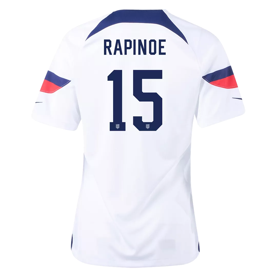 Women's RAPINOE #15 USA Football Shirt Home 2022